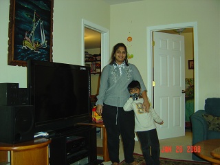 Mom trying to balance Aakash
